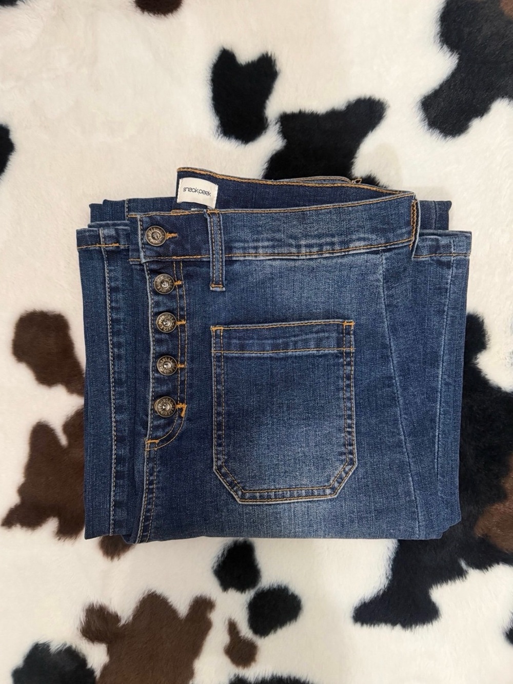 Sneak Peek Wide Leg Jeans